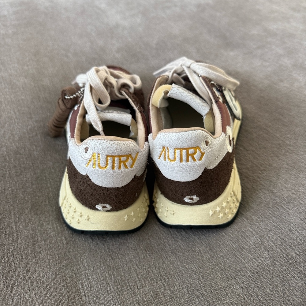 Autry Reelwind Embroidered low Sneakers flowers - ebony and white - Picture 5 of 6